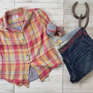 Holding Horses by Anthropologie Gauze Riding Shirt